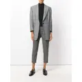 Thom Browne Lowrise Skinny Trousers In Medium Grey 2-Ply Wool Fresco