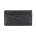 Saint Laurent Monogram grained-leather cardholder - Black