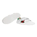 Gucci Kids Web-detailing leather sneakers - White