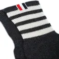 Thom Browne 4-bar cashmere gloves - Grey