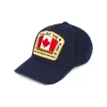 Dsquared2 Canadian flag baseball cap - Blue