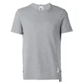 Thom Browne RWB-stripe piqué T-shirt - Grey