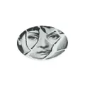 Fornasetti broken face print plate - White