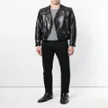 Saint Laurent zipped biker jacket - Black