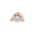 Delfina Delettrez 18kt gold Dots Solitaire diamond and pearl earring - White