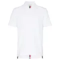 Thom Browne back-stripe polo shirt - White