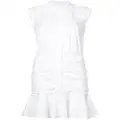 Veronica Beard frill-trim shirt dress - White