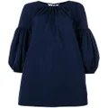 Calvin Klein bell-sleeved dress - Blue