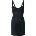 Dolce & Gabbana floral-lace corset slip dress - Black