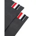 Thom Browne 4-bar striped socks - Grey