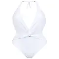 Brigitte Aline halter neck swimsuit - White