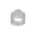 Aurelie Bidermann 18kt white gold Vintage Lace diamond ring - Metallic