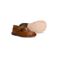 Pèpè cut-out detail closed toe sandals - Brown