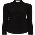 Saint Laurent classic collar silk shirt - Black