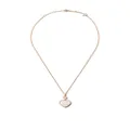 Chopard 18kt rose gold Happy Hearts mother-of-pearl and diamond pendant necklace - Pink