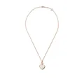 Chopard 18kt rose gold Happy Hearts mother-of-pearl and diamond pendant necklace - Pink