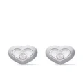 Chopard 18kt white gold Happy Diamonds Icons ear pins - Silver