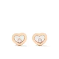 Chopard 18kt rose gold Happy Diamonds Icons ear pins - Pink