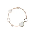 Chopard 18kt rose gold Happy Hearts mother of pearl and diamond bracelet - Pink