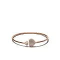 Chopard 18kt rose gold Happy Hearts mother-of-pearl and diamond bangle - Pink