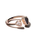 Chopard 18kt rose gold Happy Hearts onyx and diamond ring - Pink