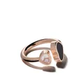 Chopard 18kt rose gold Happy Hearts onyx and diamond ring - Pink