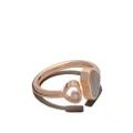 Chopard 18kt rose gold Happy Hearts diamond ring - Pink