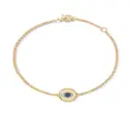David Yurman 18kt yellow gold Cable Collectibles Evil Eye sapphire and diamond bracelet