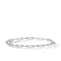David Yurman 18kt white gold Stax diamond chain link bracelet - Silver
