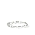 David Yurman 18kt white gold Stax diamond chain link bracelet - Silver