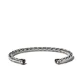 David Yurman sterling silver Cable Cuff onyx bracelet