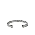 David Yurman sterling silver Cable Cuff onyx bracelet