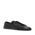Saint Laurent Andy leather low-top sneakers - Black