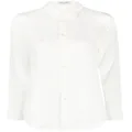 Saint Laurent classic collar silk shirt - White