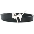 Giuseppe Zanotti logo embellished belt - Black