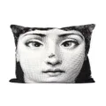 Fornasetti Ape photograph-print cushion - Black