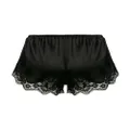 Dolce & Gabbana lace-trim satin shorts - Black
