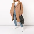 ANINE BING Dylan belted double-breasted coat - Neutrals