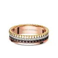 Boucheron 18kt yellow, rose, and white gold Diamond Quatre Classique small ring - Pink