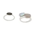 Wouters & Hendrix My Favourites pearls and agate stones ring - Silver
