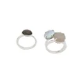 Wouters & Hendrix My Favourites pearls and agate stones ring - Silver