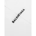 Balenciaga intarsia-knit logo socks - White