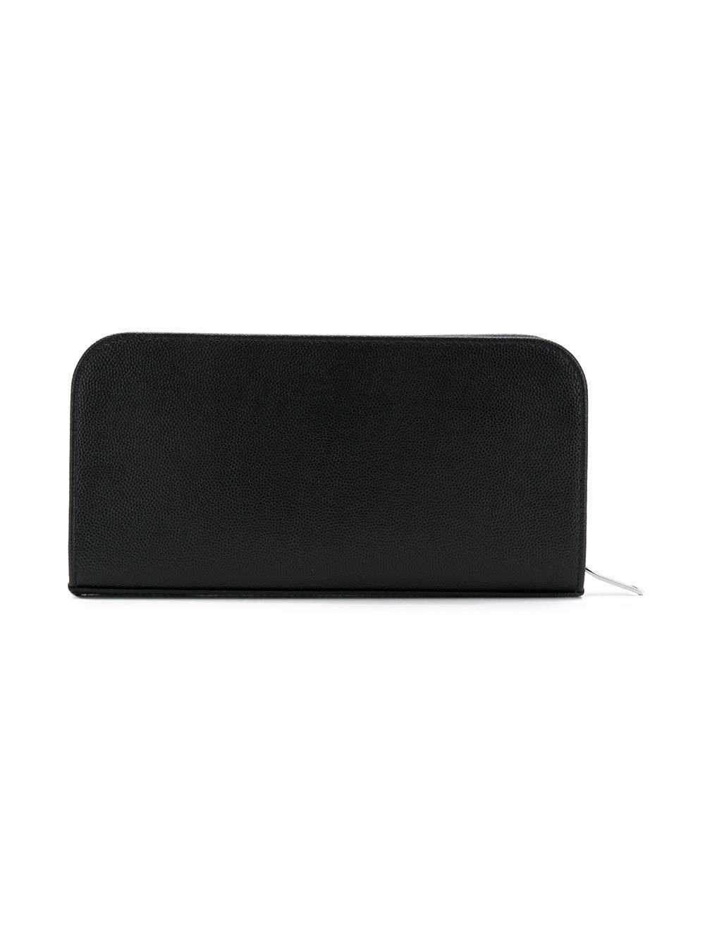 Saint Laurent logo zipped wallet - Black