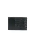 Alexander McQueen skeleton embossed bifold wallet - Black