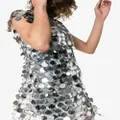 Rabanne sequin chain-disc mini dress - Metallic