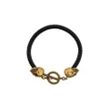 Alexander McQueen Skull leather bracelet - Black