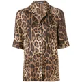 Dolce & Gabbana leopard print shirt - Brown