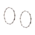 John Hardy Bamboo large hoop earrings - Silver