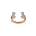 Delfina Delettrez 18kt rose gold Dots Diamond pave ring