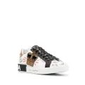 Dolce & Gabbana Portofino patch-detail leather sneakers - White